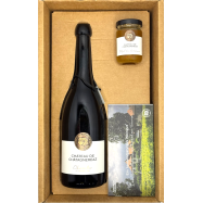 Coffret 1 bout. Châtagneréaz et 1 pot de miel, Chasselas 1er Grand Cru, La Côte AOC - 75 cl